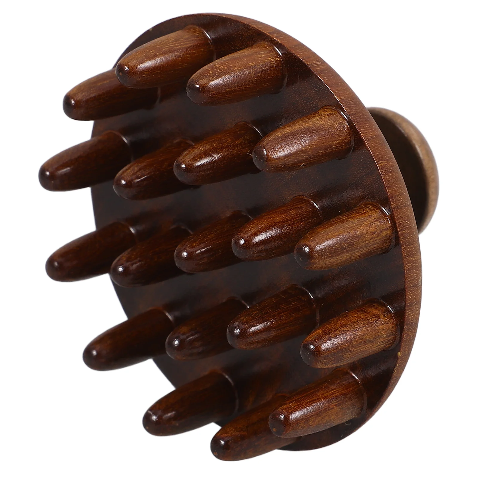 Shampoo Scalp Massage Comb Wooden Massager Brush Tool Brown Multifunctional Man