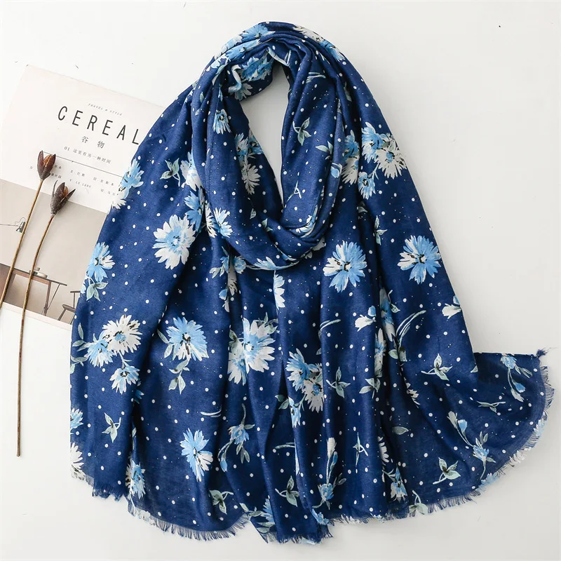 

Luxury Bohemian Styles Women Viscose Scarf Summer Shawl Cotton Linen Feeling Tassel Pashmina Muslim Hijab Wrap Turban
