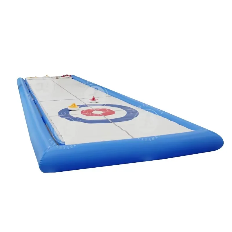 Tabla de práctica portátil para curación de hielo en la calle, tabla de práctica sintética con puntada de gota, pista de hielo Express, Hockey inflable