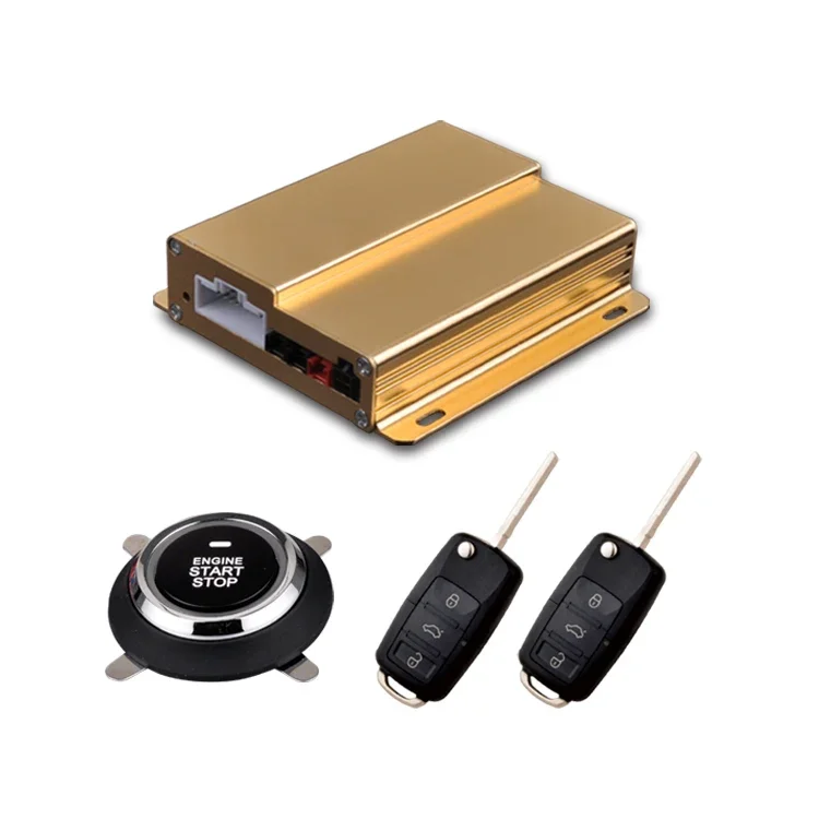 Advanced Model Anti-Hijacking Alarm System with Push Button Start Car Security Kit