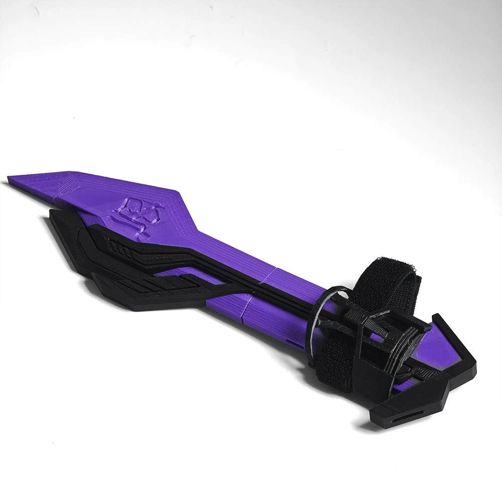 NEU Skibidi TV-man Blade Cosplay-Requisite Lila TV-Blade 3D-gedruckte Toiletten-Requisite Party-Kostüm-Requisite Heimdekoration – Detail 2