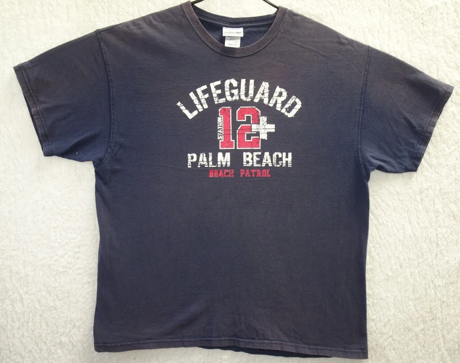 Футболка Lifeguard Station 12. Palm Beach Patrol Vintage Urban Pipeline, черная, XL