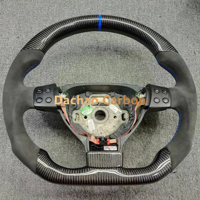 Real Black Carbon Fiber Steering Wheel For VW Volkswagen Golf 5 High Quality Sport Wheel Custom Style