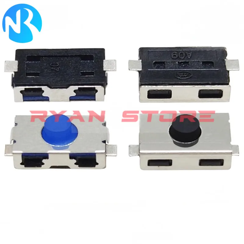 

1000PCS Tactile Switch 4X6X2.5MM NO NC Normally Open Soft Rubber Button 4*6*2.5mm SMD 2Pin Buttons Blue Black