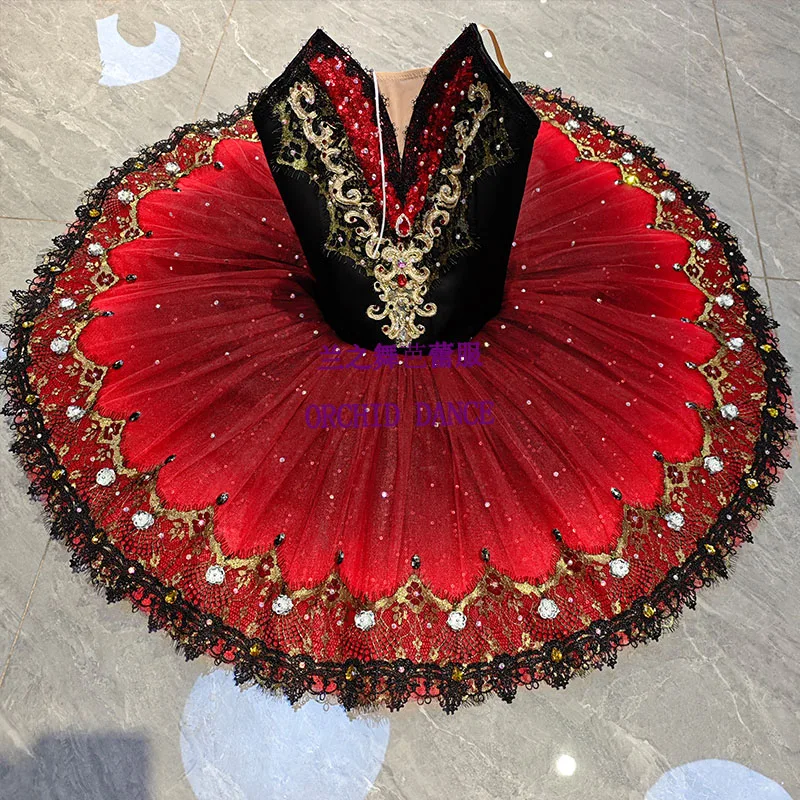 

BT01652 Professional Custom Size Custom Color Kids Girls Women Adult Red Ballet Tutu Costumes