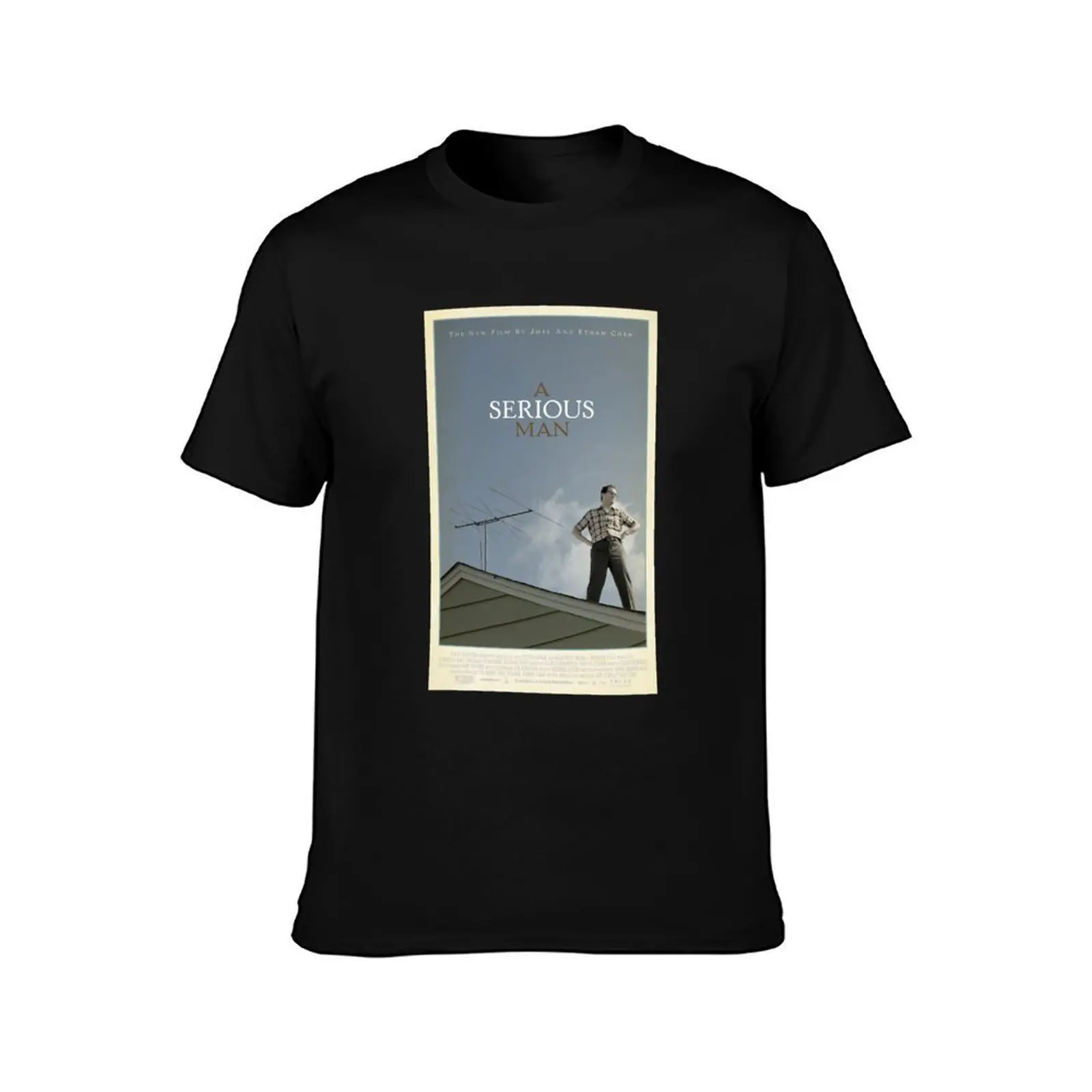 Alluring Anonymous Private Brand Movies Humor A Serious Man Movie Poster T-Shirt Summer Print Short Sleeve Tee T-Shirt
