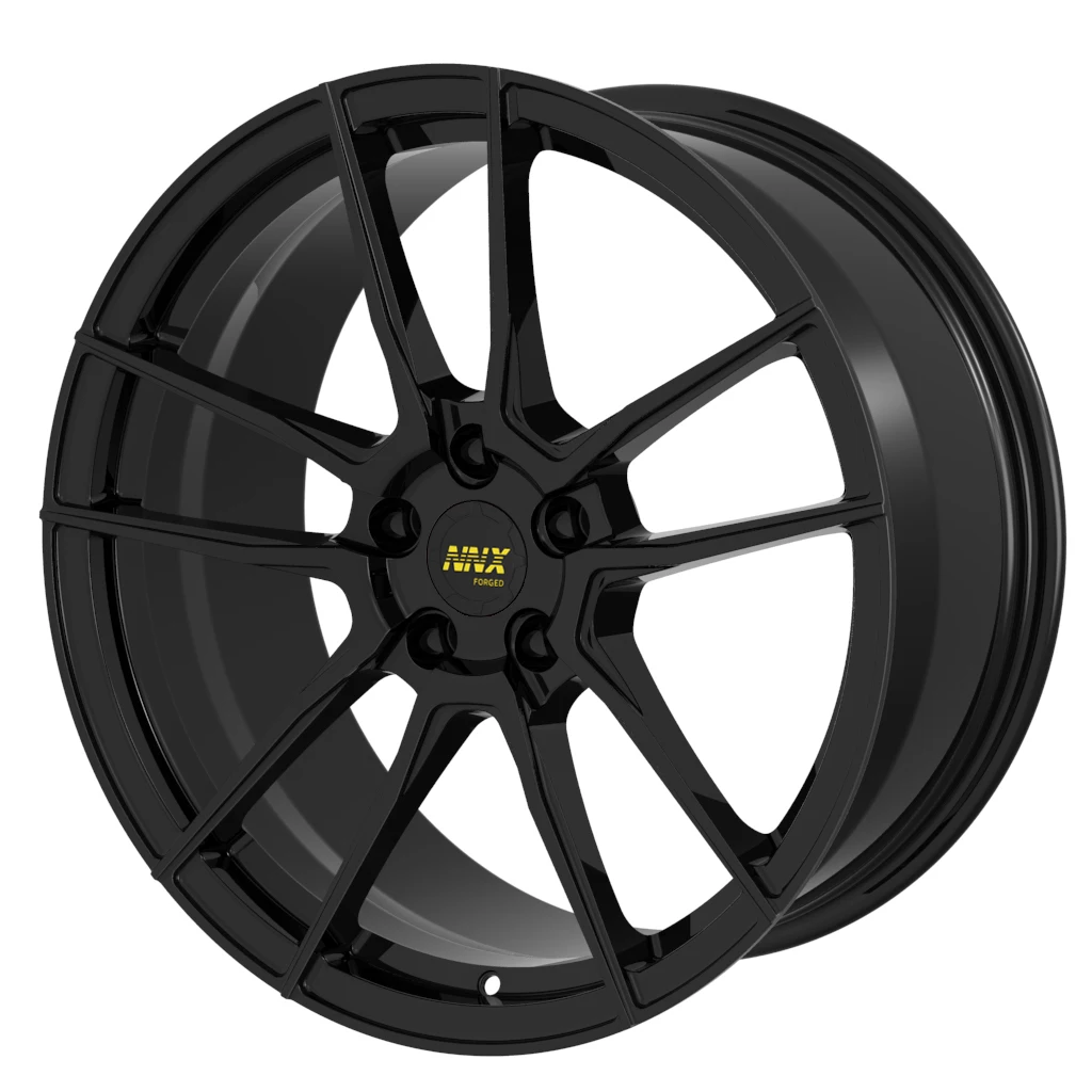 New and special design gloss black forged aluminium wheels 18 19 20 21 inch Mesh Design Racing wheel rims for car