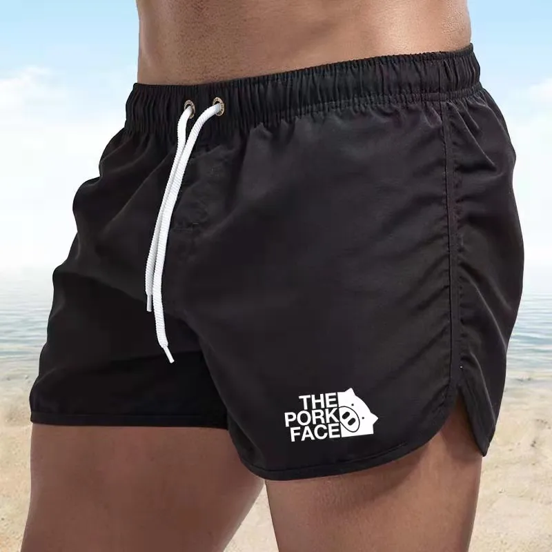 New Men\'s Beach Shorts Summer Men\'s Swimwear Sexy Swimming Trunks Men\'s Running Shorts Sea Surf Shorts Men\'s Sports Shorts