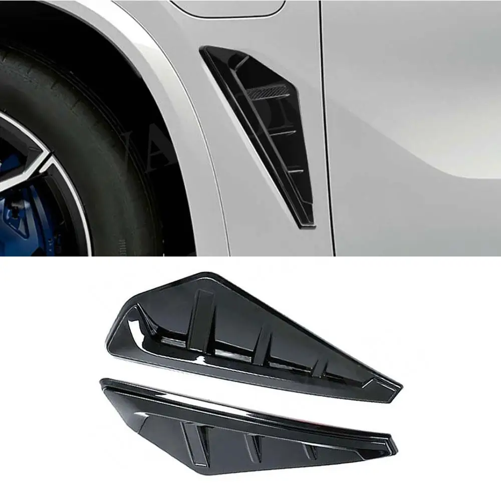 

Carbon Fiber Front Bumper Side Covers Fenders Air Vents Trims for BMW X5 G05 M Sport 2019 + Car Styling Modification ABS Silver