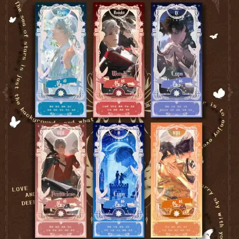 Boîte de Collection Love And Deep Space, cartes de Tarot, Love Fortune Teller Zayne Rafayel Sylus Anime Girl Gacha, vente en gros