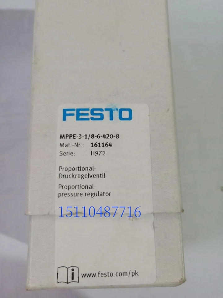 Festo FESTO MPPE-3-1/8-6-420-B Pressure Proportional Valve 161164 In Stock.