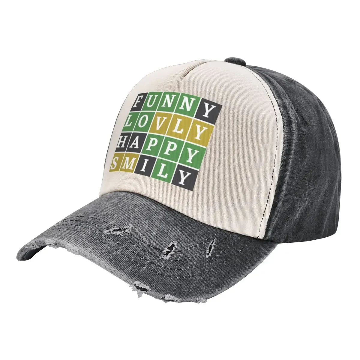 

Learn happiness through Wordle Puzzle Game -Enjoy, Lovly, Happy, Smily Baseball Cap Luxury Man Hat Designer Man Women's