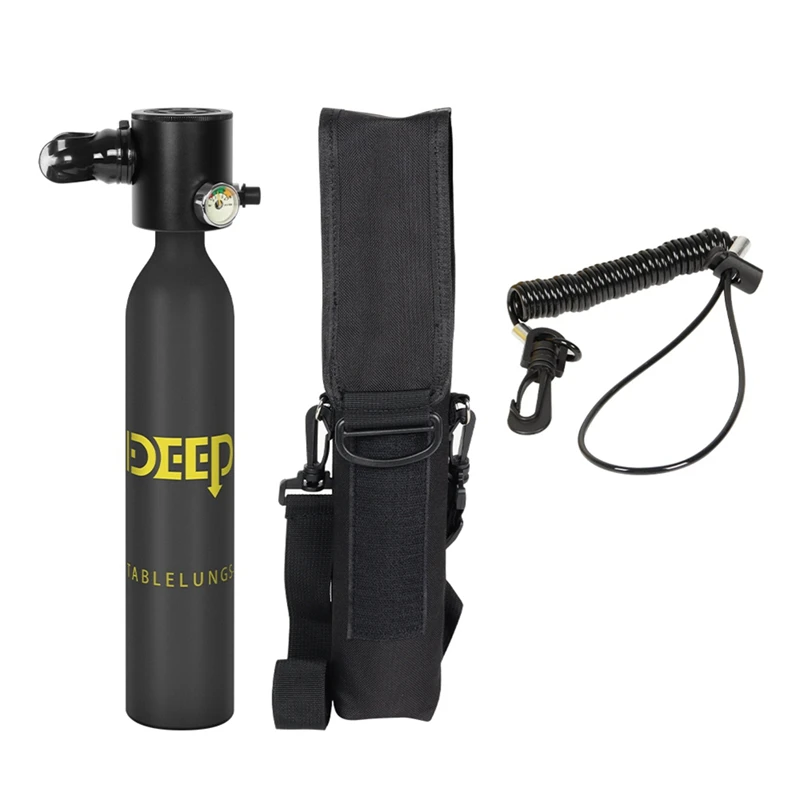 

New-DIDEEP 0.5L X3000 Portable Scuba Diving Equipment Oxygen Tank Air Cylinder Pressure Gauge Instrument Diving Equipment