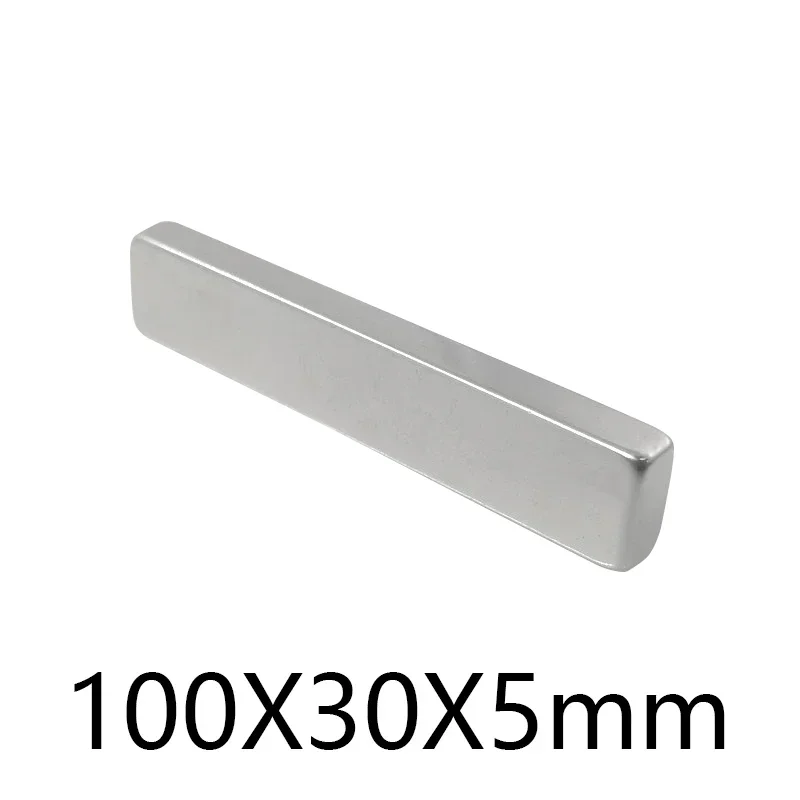 

1-5 pces 100x30x5 N35 NdFeB Block rare earth magnet 100x30x5 mm Neodymium Permanent Magnets Rare Earth Industry Magnet 100*30*5