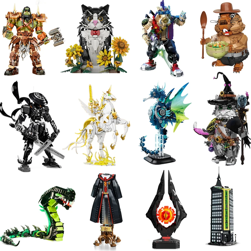 Fantásticas bestias alienígenas bloque de construcción Harry Potter Hedwig Niffler Animal mágico búho Dargon modelo Mini figura de ladrillo juguete para regalo