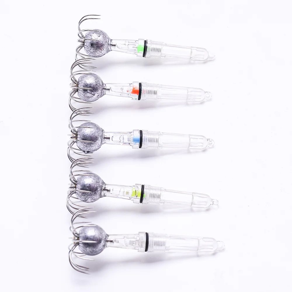 Anzuelos LED luminosos para pesca nocturna de calamar - imagen 4