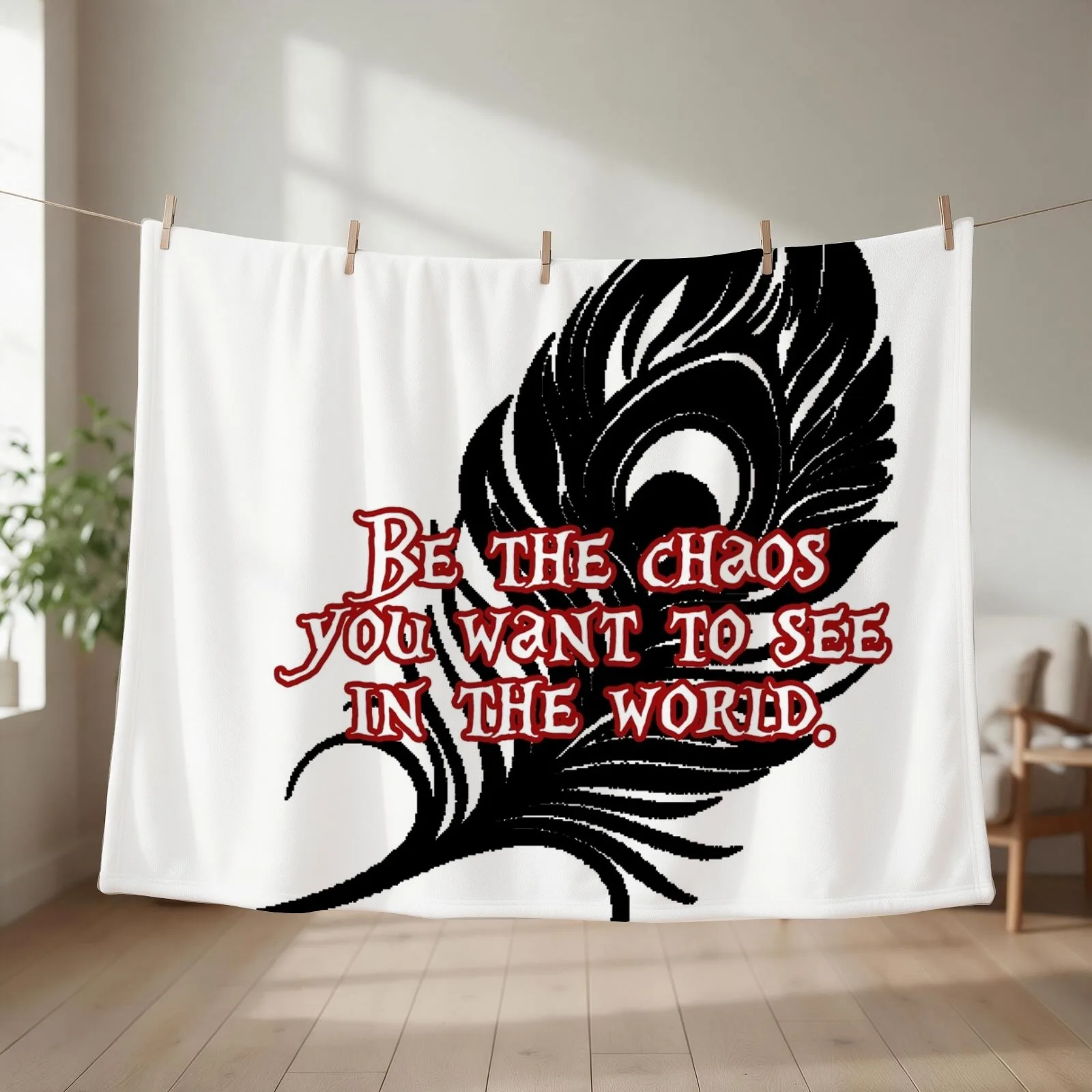 Mollymauk - Be the chaos you want to see in the world Throw Blanket bed plaid Summer Bed covers For Decorative Sofa Blankets