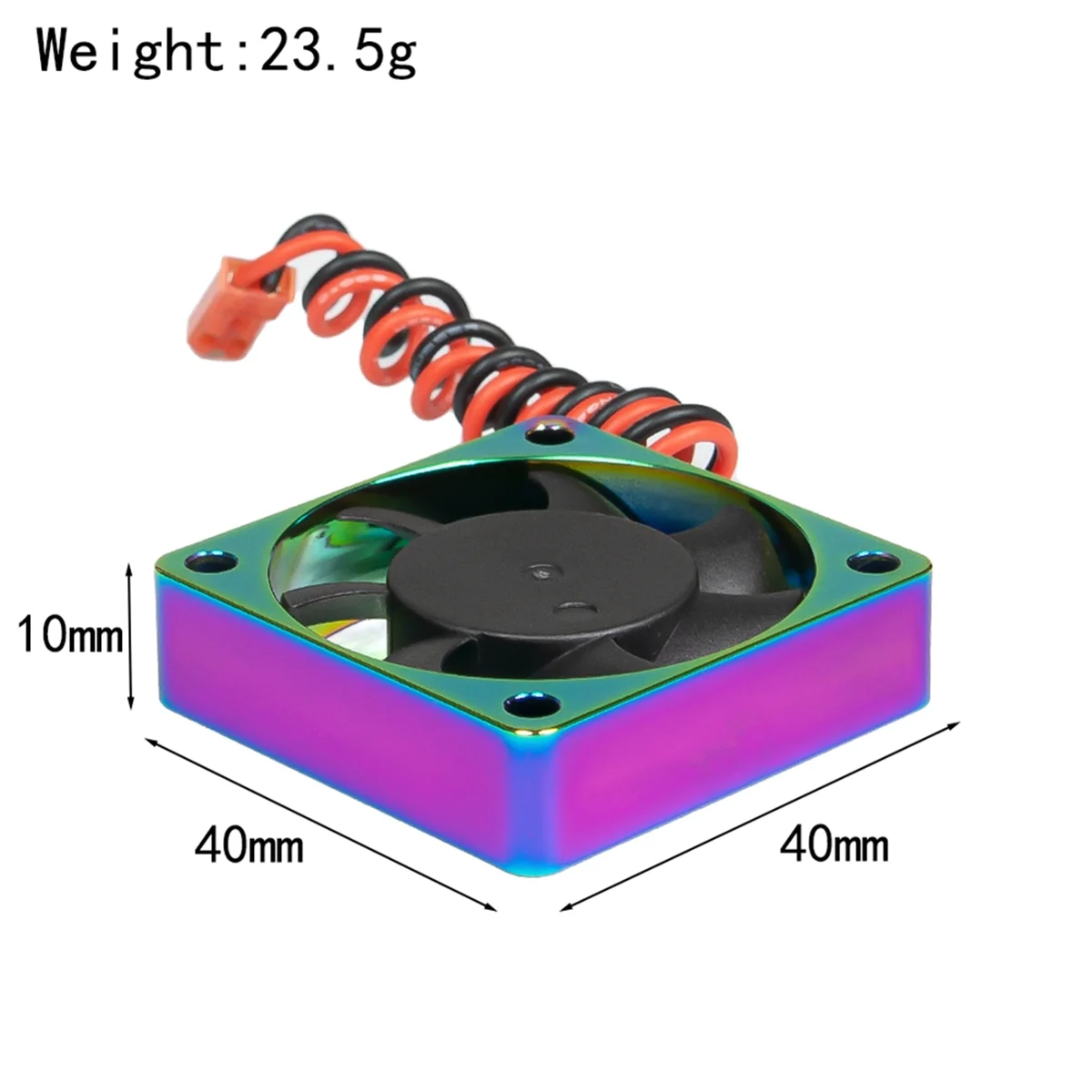 A03R Metal Shell 4010 Fan Cooling Fan 40mm High-Speed Heat Dissipation Fan Cooler 14000RPM RC Car Spare Part