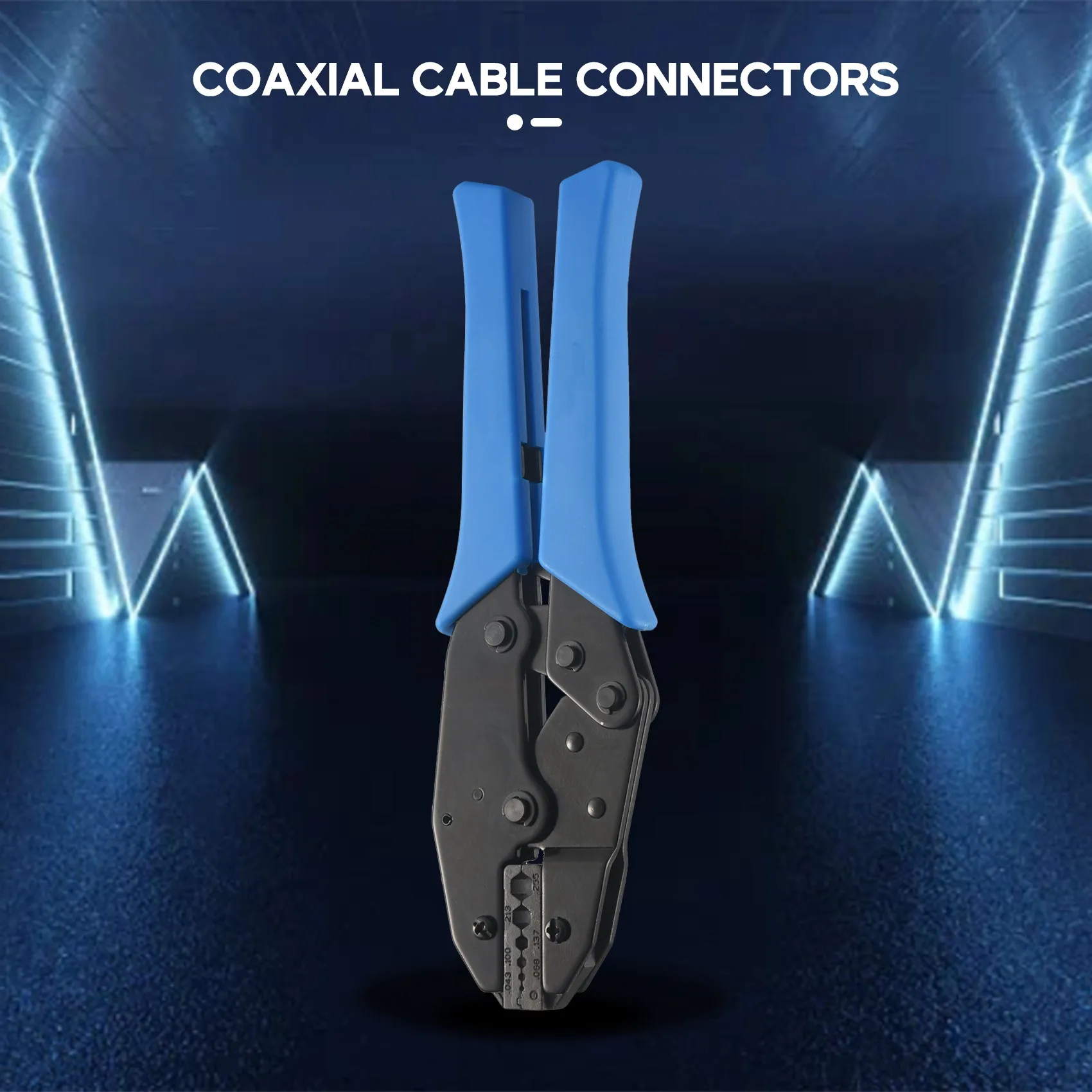 Conectores SMA macho y herramienta de prensado de Cable Coaxial, 10 piezas, engarce de Cable RG58 para Cable de extensión de antena SMA WIFI