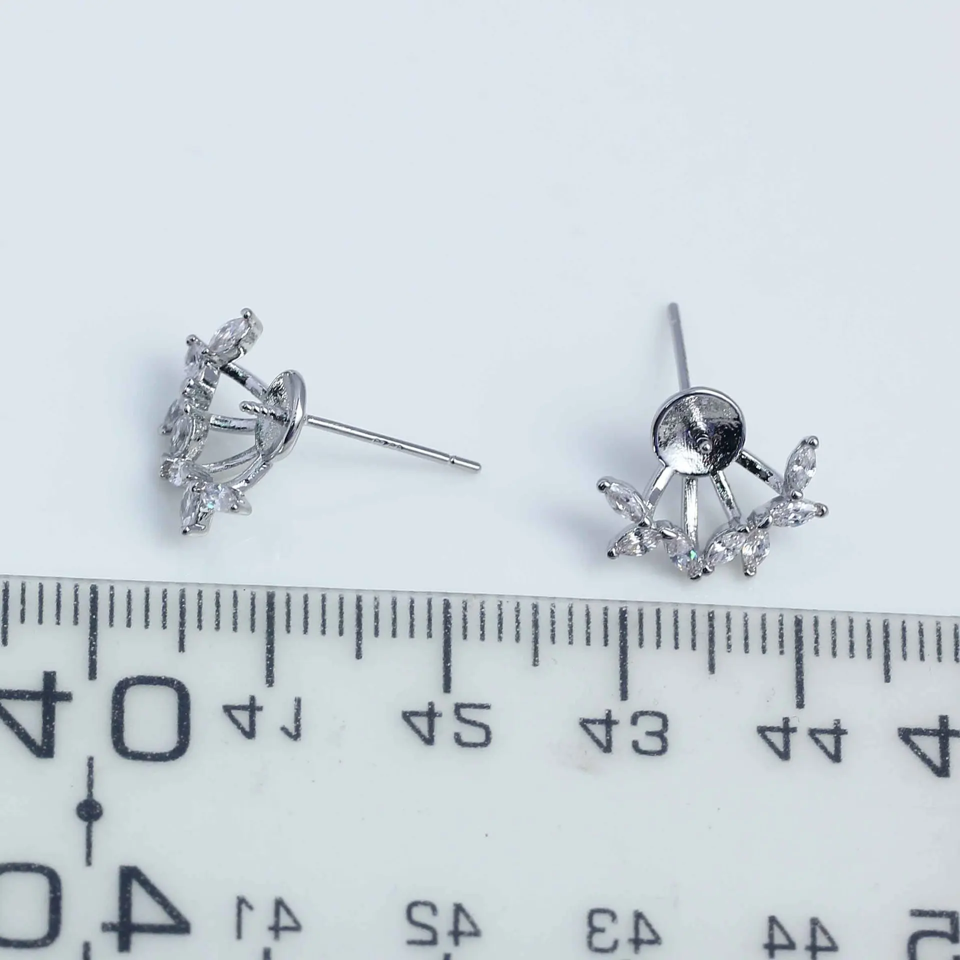 

1 Pair E331 Gold Plated Copper S925 Silver Needle Pearl Stud Earrings Findings Jewelry Making DIY Jewelry Accessories