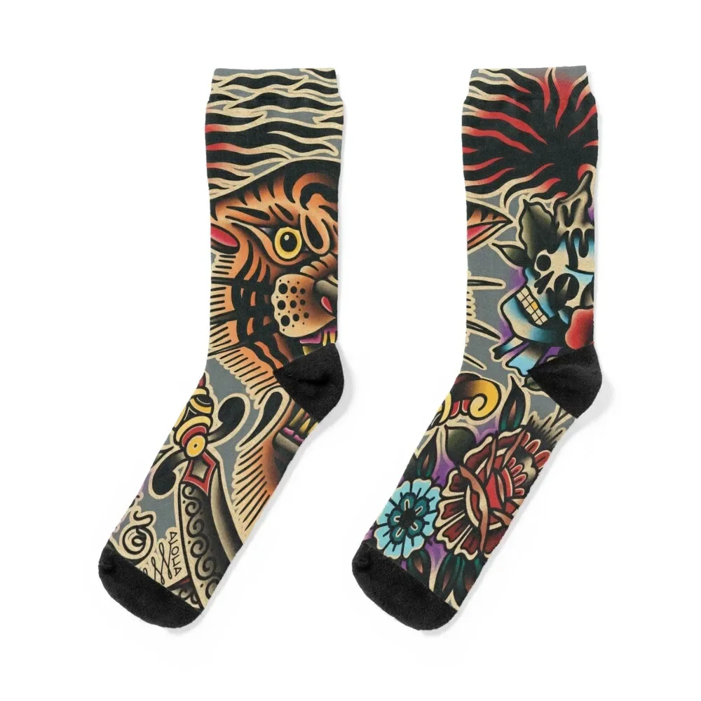 Traditional tiger flash sheet Socks shoes Lots professional running Socks Men Women's