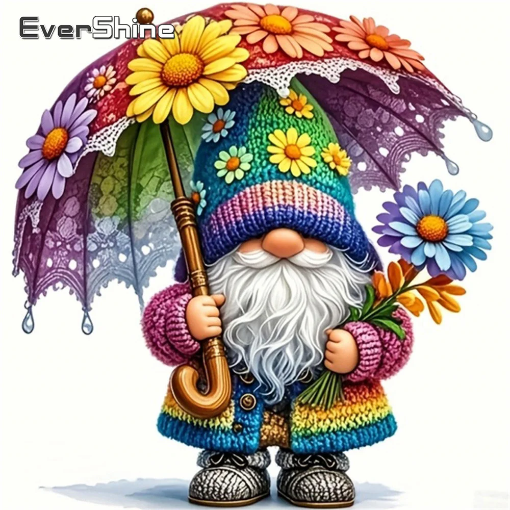 Evershine 11CT Stickerei Cartoon Porträt 5D DIY Set Bild Gedruckt Kreuz Stich Kit Zwerg Handarbeiten Daisy Hause Dekoration