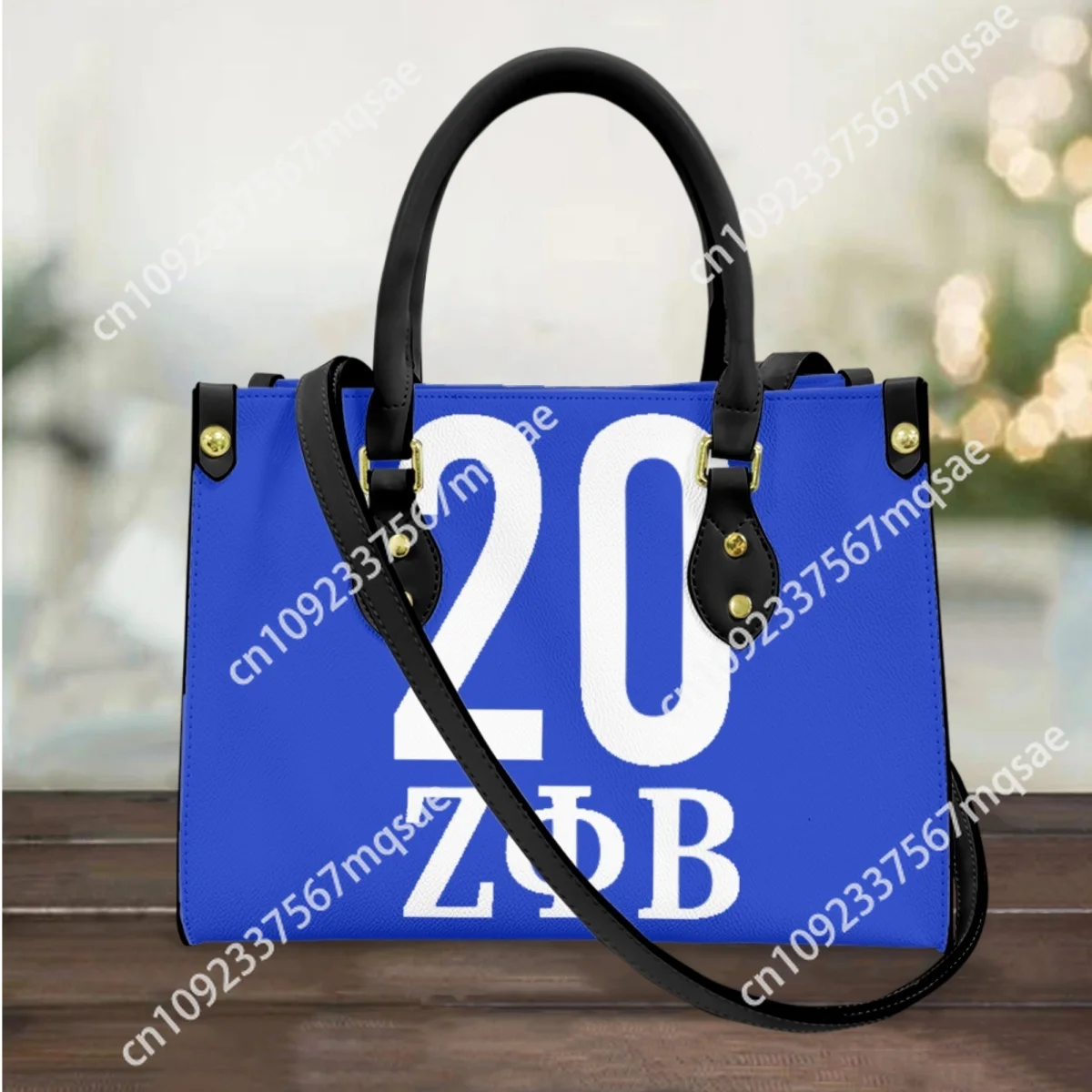 Zeta Phi Beta Top Handle Luxury Handbas Sorority Gift New Long Shoulder Strap Vintage Tote Bags Party Shopping Bags Coin Purse