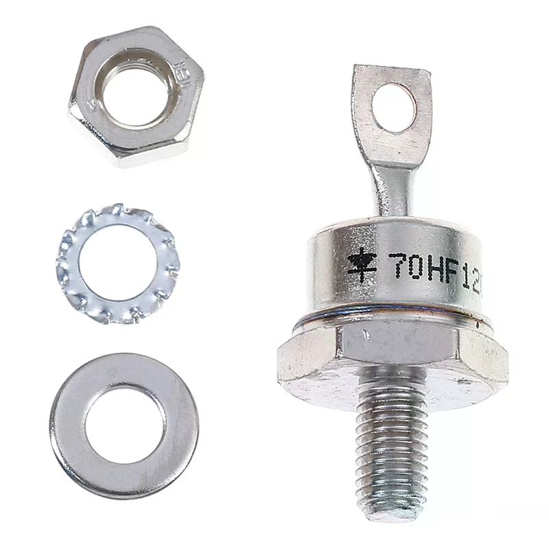 70A 1200V 1 X 70hf120 High Power Rectifier Metal Stud Type Diodes High Quality Durable For Daily Use Home Office