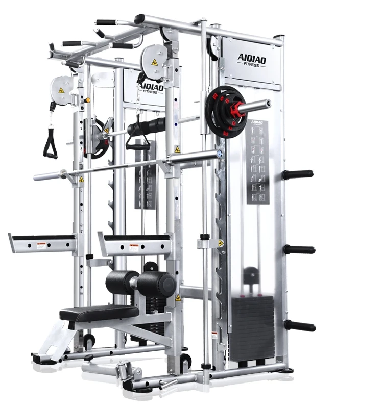 Wholesale Commercial quality Weightlifting Multi function Power Rack/Smith Machine For Body Workout