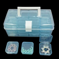 32pcs/set Transparent Plastic Storage , Crafts Accessories, DIY Beaded , Art Jewelry Nail Art, Hair Accessories , Art & Craft