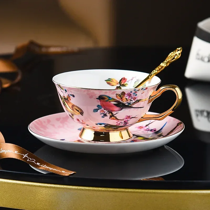 

Advanced Bone China Coffee Cup Set Exquisite Palace Style Afternoon Tea Ceramic Tea Cup Set Ceramic Mug