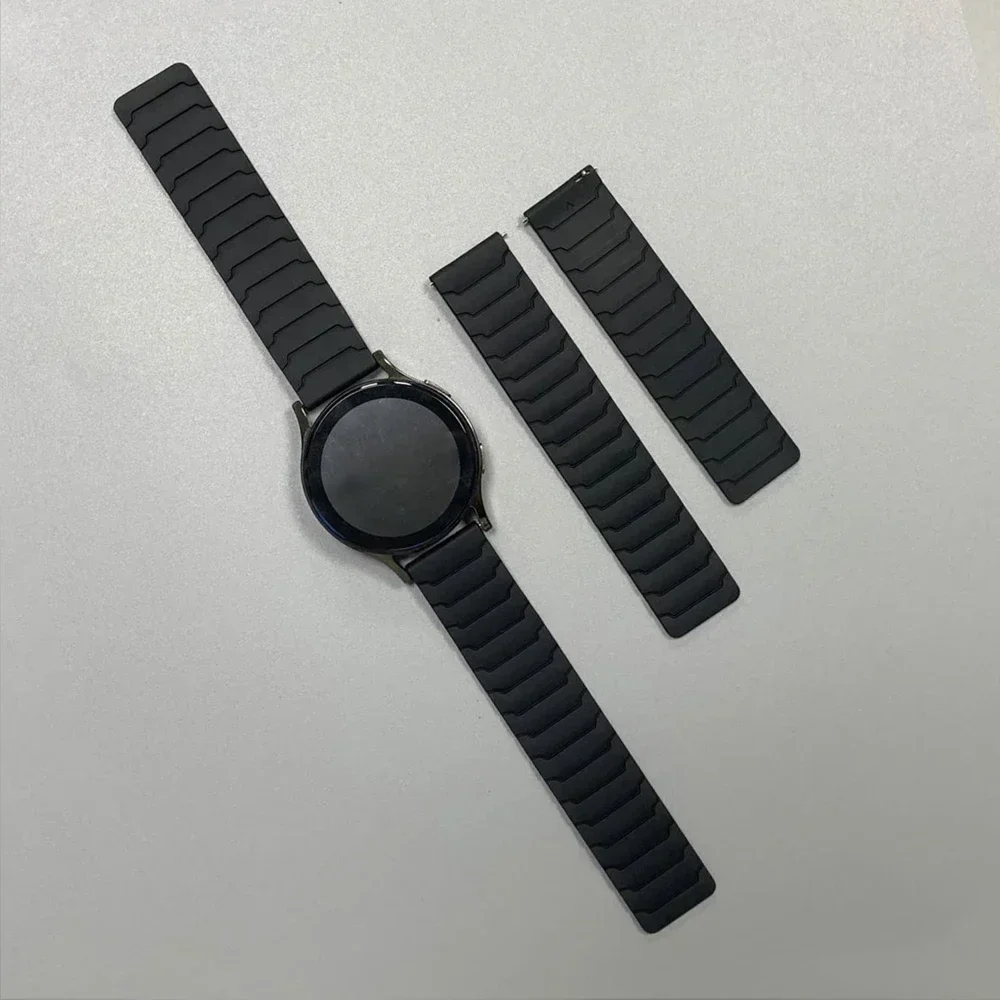 20/22 mm Magnetarmband für Huami AMAZFIT BIP 6 5 UNITY Silikon-Schlaufenband GTR 4/3/3 Pro 2e GTS 4 mini 3 BALANCE Sportarmband