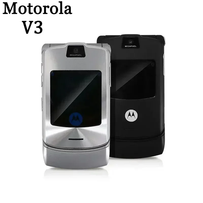 MOTOROLA RAZR V3 Refurbished 90% New-Original Unlocked Clamshell Bluetooth Mobile Phone GSM 850/900/1800/1900 Phone Good Quality