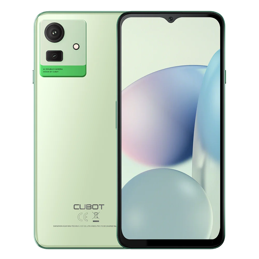 (Ship From Mexico)Cubot NOTE 50 Smartphone,90Hz 6.56 Inch Screen,16GB(8GB+8GB)RAM,256GB ROM,50MP Rear Camera,5200mAh Battery,NFC