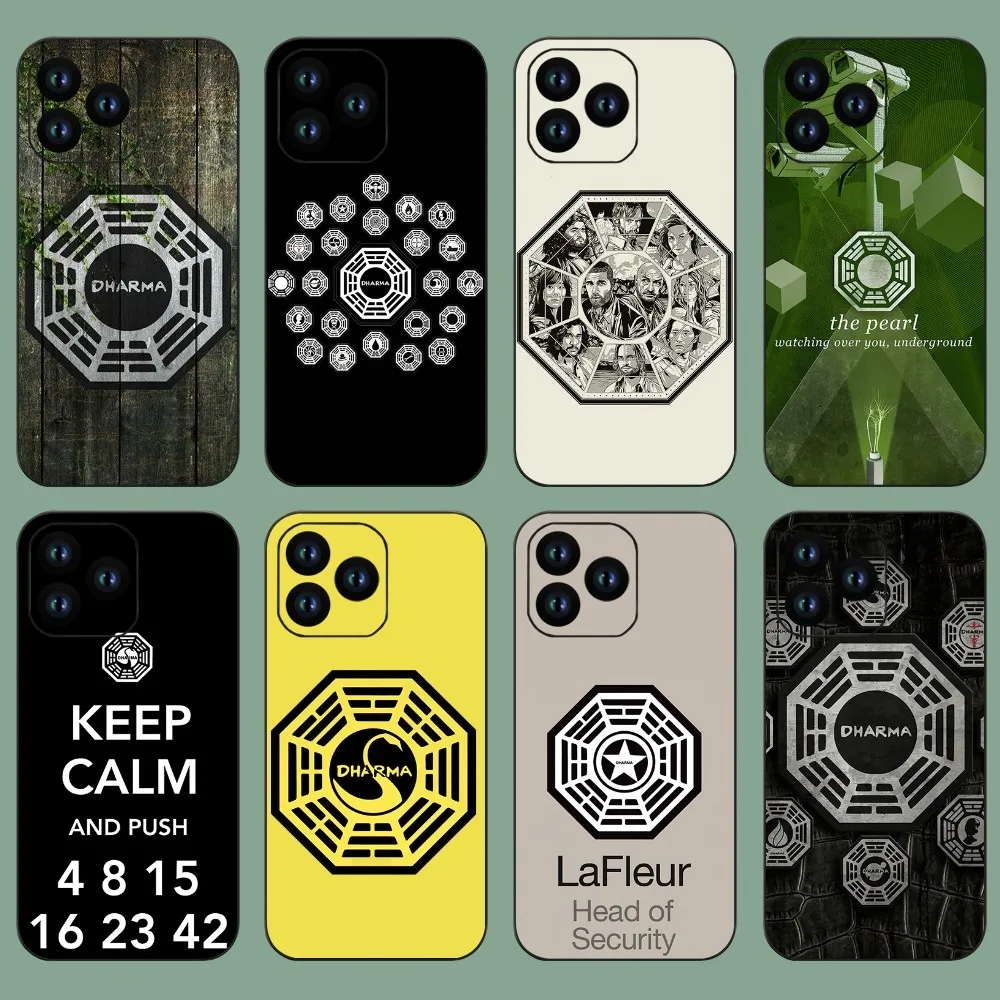 Чехол для телефона Lost TV Dharma для iPhone 11, 12, 13, 14, 15, Mini Pro XS Max X S Plus XR Shell