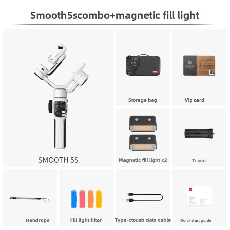 Mobile phone stabilizer, anti-shake handheld three-axis gimbal vlog shooting video