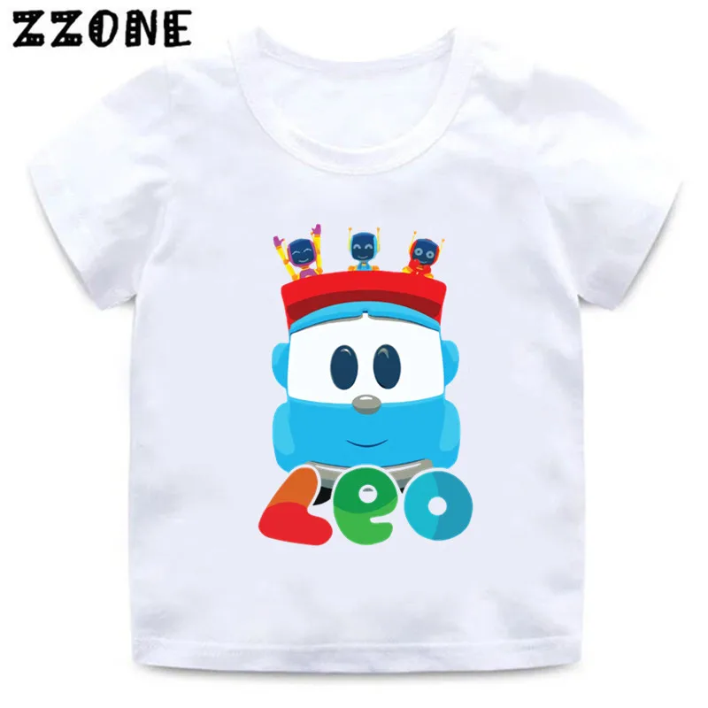 Hot Sale Leo The Truck Tv Show Cartoon Kids T-Shirts Girls Clothes Baby Boys T shirt Summer Short Sleeve Children Tops,ooo5481