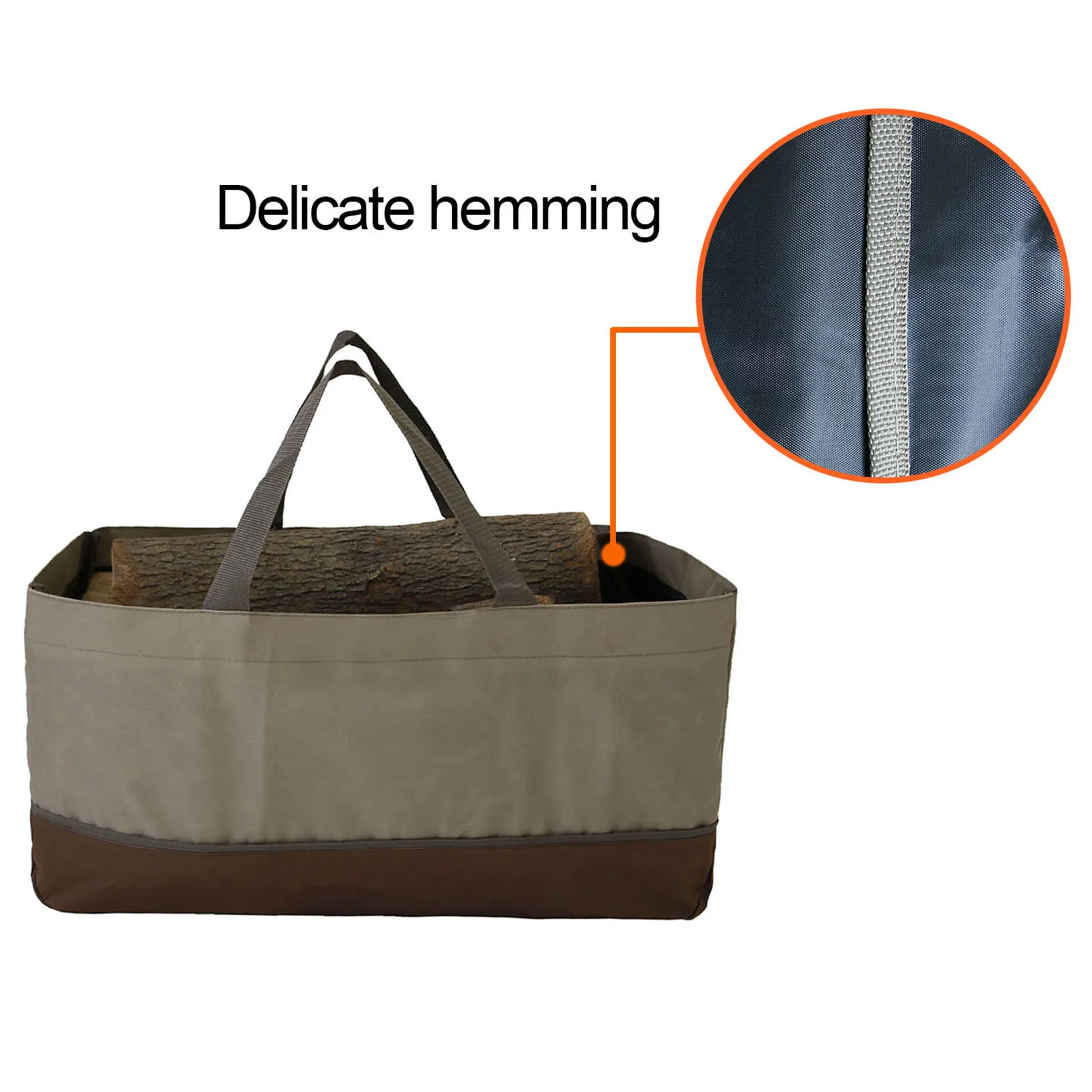 Firewood Log Carrier Large Firewood Storage Bags Wax Carrier Tote Durable Fire Wood Holder Organizer Bag Fireplace Accessories