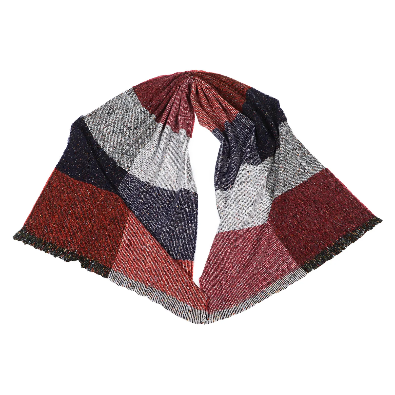 

Women Plaid Scarf Polyester Warm Shawl Long Casual Outdoor Winter Fall Soft Comfortable Fashionable Warm Scarf Stylish Accessory