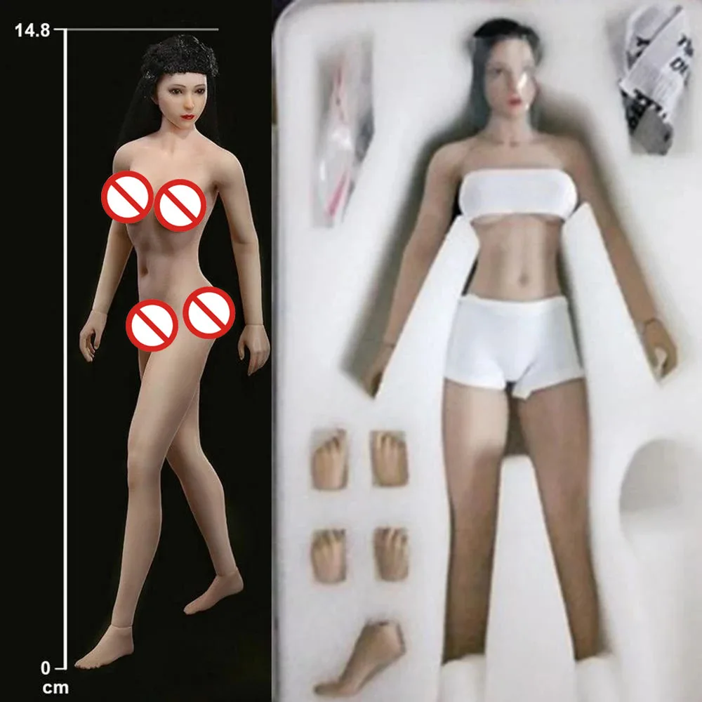 TBLeague Phicen T01A T01B 1/12 Super-Flexible Female Seamless Body 6'' Anime Plump Pale Suntan With Head Action Figure Doll