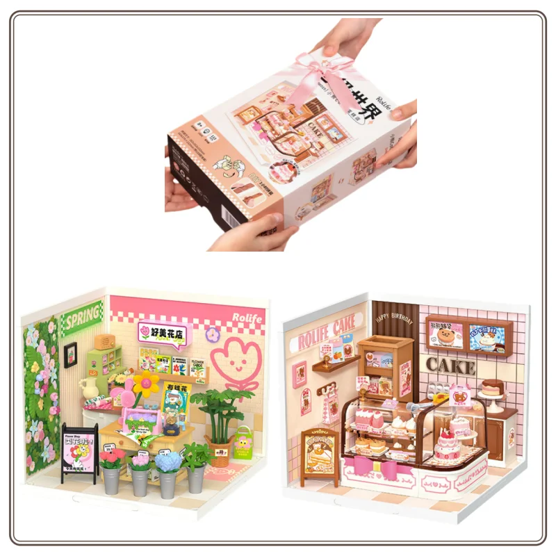 ตัวต่อ Rolife Super World Cake Shop ของแท้ ของใหม่ ของเล่นประกอบเอง แบบจำลองจิ๋ว ของขวัญวันเกิดสุดเซอร์ไพรส์ มีสินค้าพร้อมส่ง