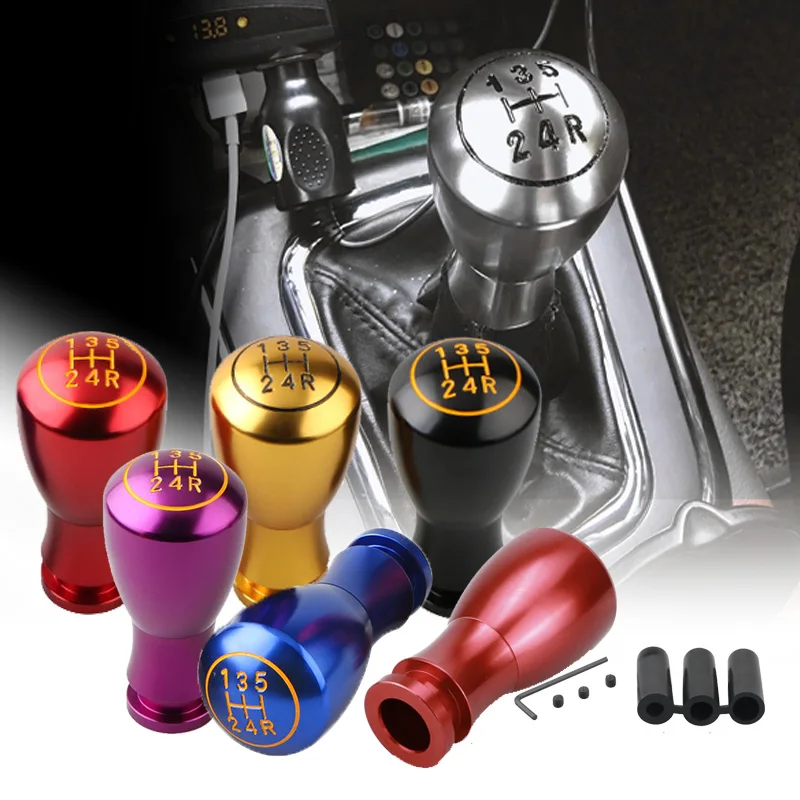 

95MM Universal Racing 5 Speed Car Gear Shifter Knob Manual Transmission Automatic Alloy Gear Shift Knob Shift Lever