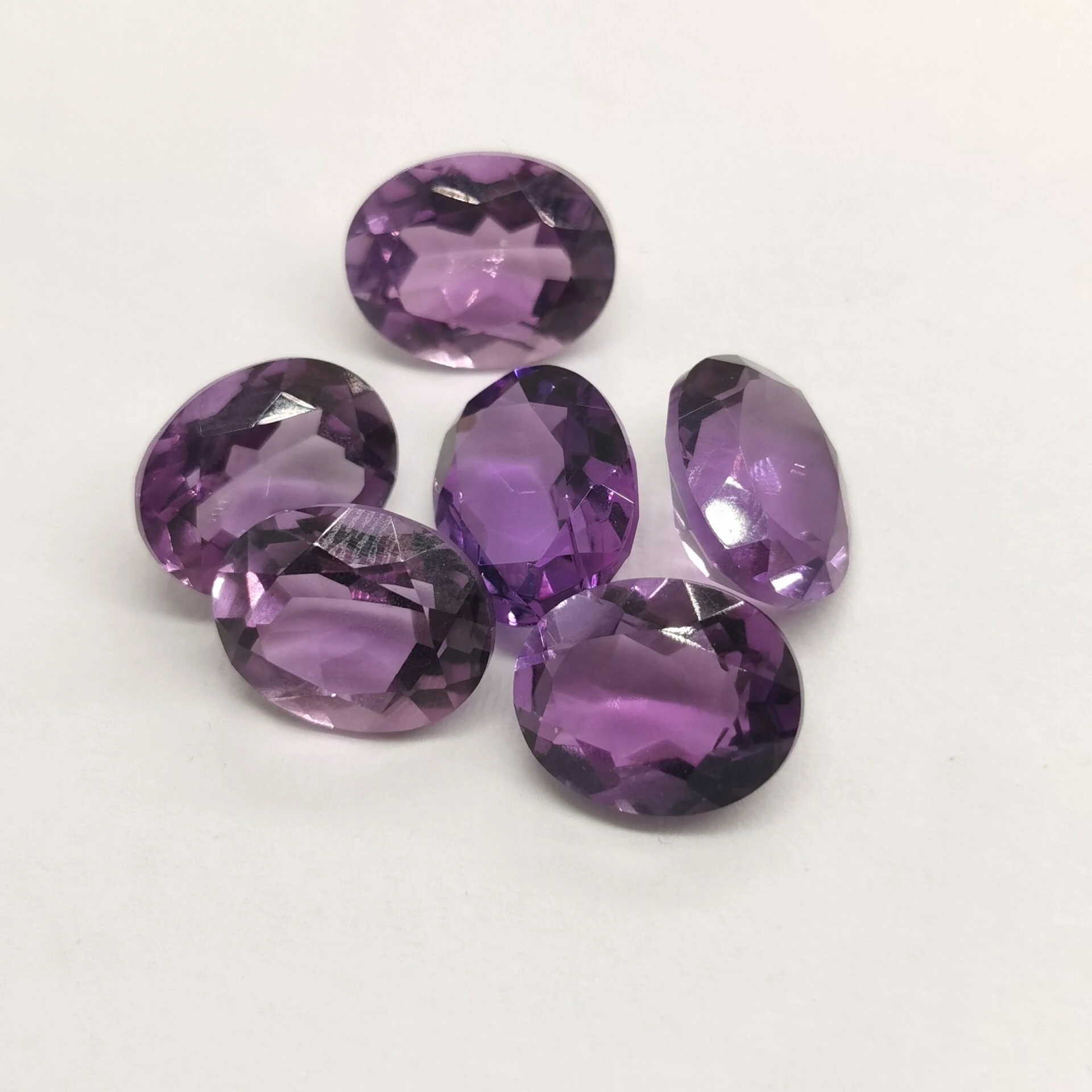 8mm*10mm Natural Amethyst Loose Gemstone Wholesale Price Dark Color VVS Grade Amethyst Gemstone for Jewelry DIY 2