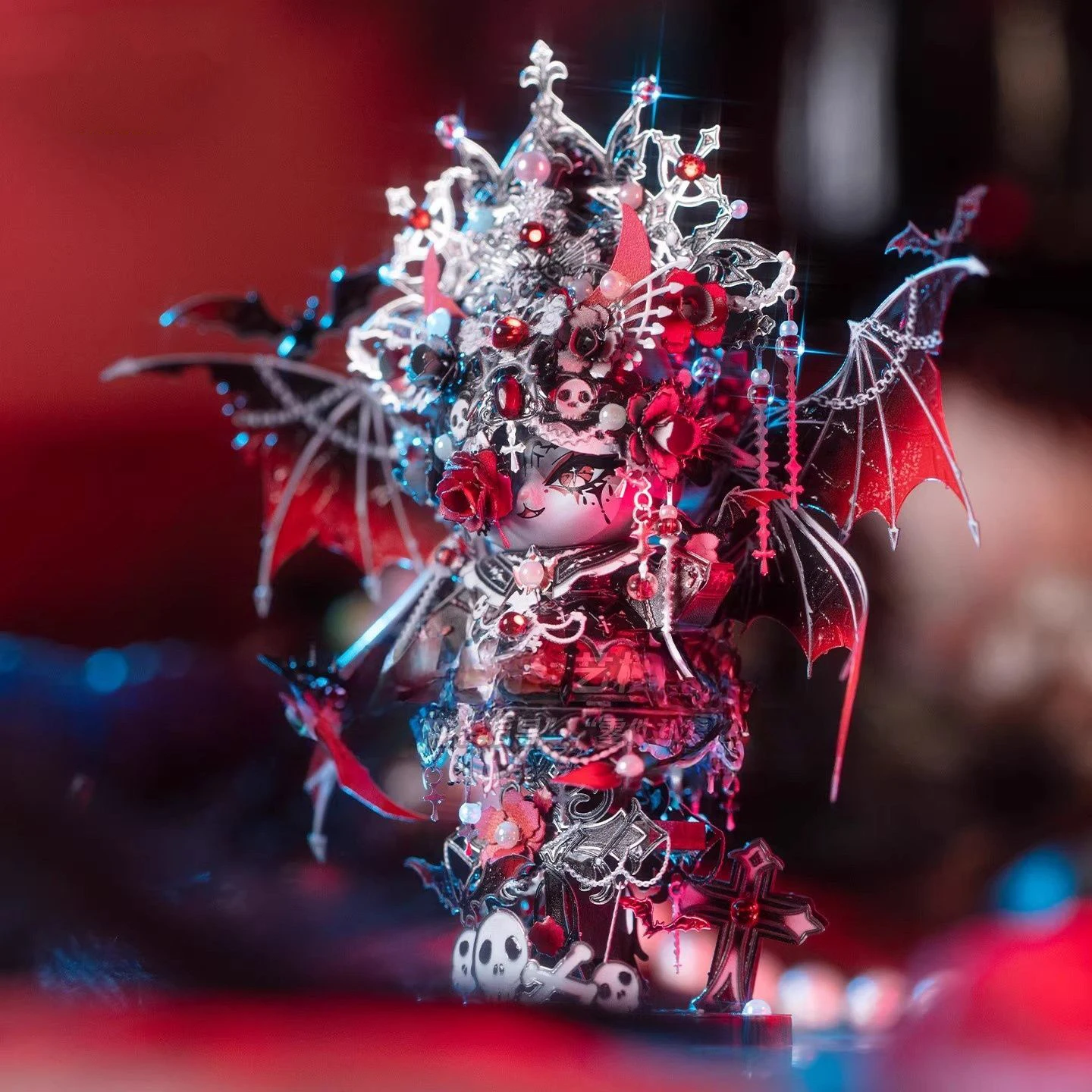 Diy 3d metal quebra-cabeça sagrado alado anjo modelo em miniatura kits montagem rainha quebra-cabeça artesanal artesanato amigos presentes de aniversário