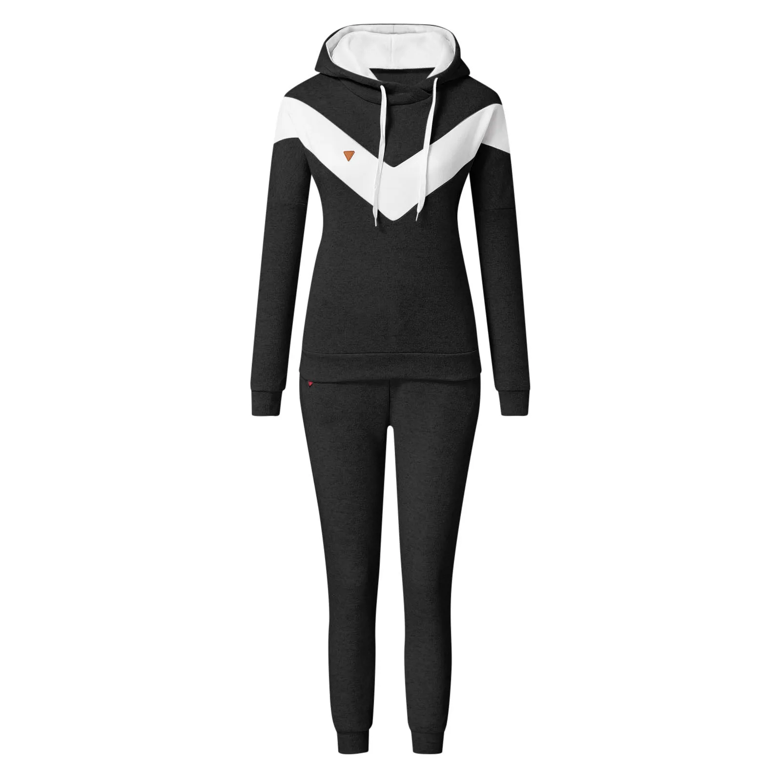 Women Solid Color Casual Suit Long Sleeve O Neck Blouse Top Drawstring Pants Sports Tracksuit Female Autumn Winter Set