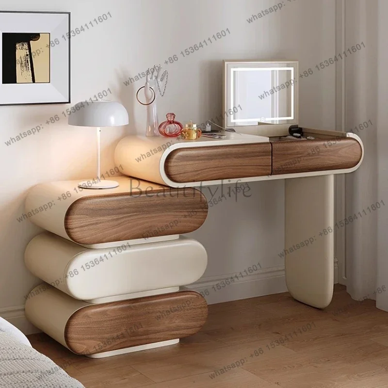 

With Mirror Luxury Makeup Vanity Dressing Table Toiletries Dressers Chest Of Drawers Dresser Bedroom Furniture