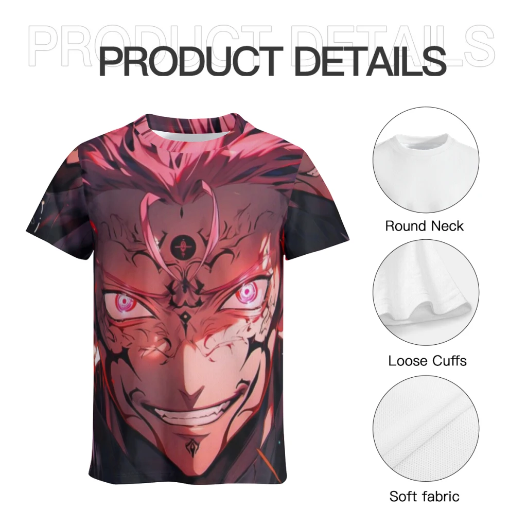Jujutsu Kaisen T Shirt Men Women Summer O-neck Short Sleeve T-shirts Clothes Clothing Tee