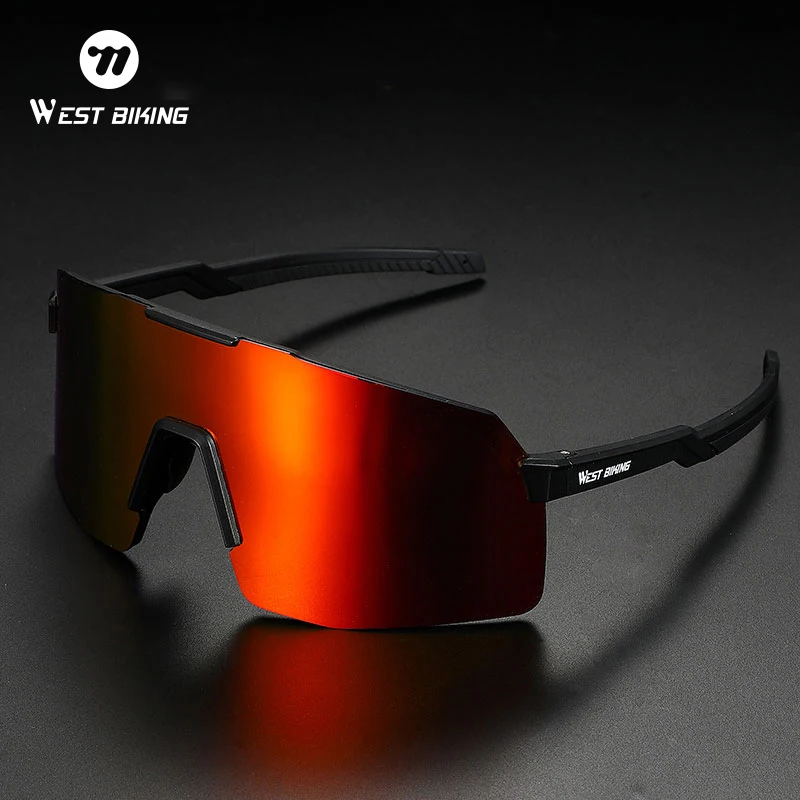 

WEST BIKING поляризационные очки в большой оправе HD UV400, солнцезащитные очки, легкие велосипедные очки, MTB, дорожные велосипедные очки, спортивное снаряжение