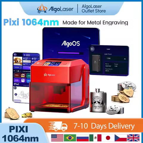 AlgoLaser PIXI 1064nm Portable Laser Engraver Machine Suitable For Metal Engraving Copper Gold Stainless steel Silver Ring Watch