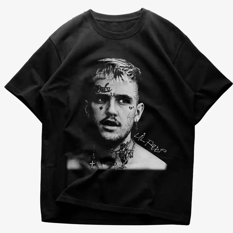 Lil Peep  Hip Hop T Shirt, Rappers  Cry Baby , Lil Peep Merch, Lil Peep  Fan Gift